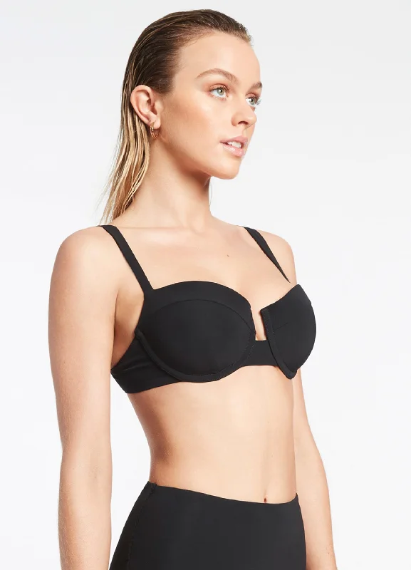 Jetset C-D Underwire Top - Black