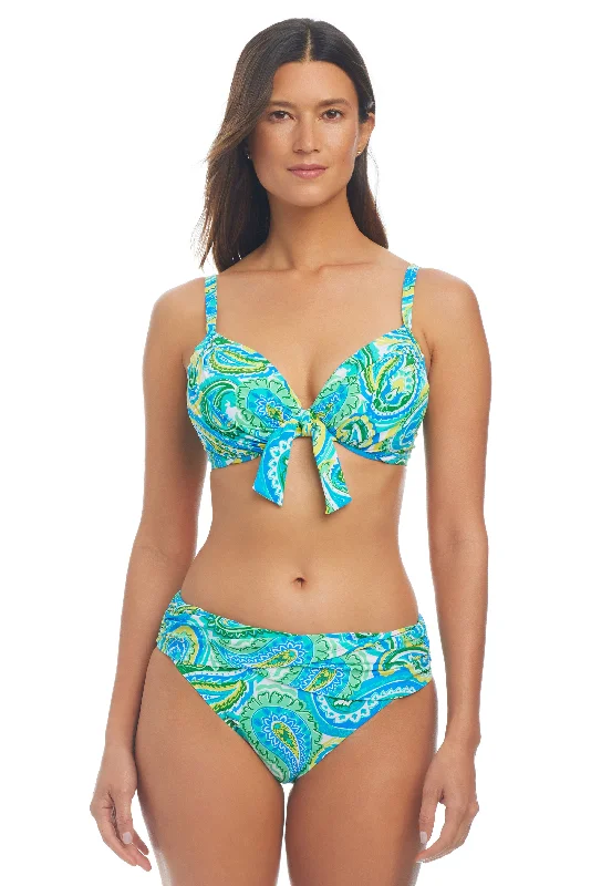 More Is More Tie Front Underwire Bikini Bra