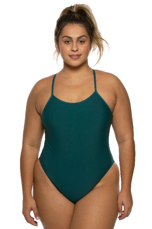 Chevy Swim Onesie - Peacock