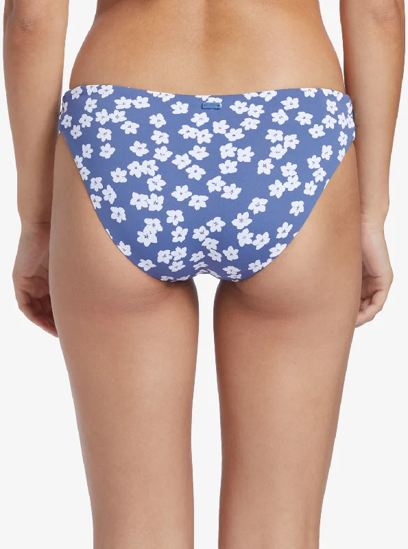 Printed Beach Classics Hipster Bikini Bottoms - Bijou Blue Floral Delight