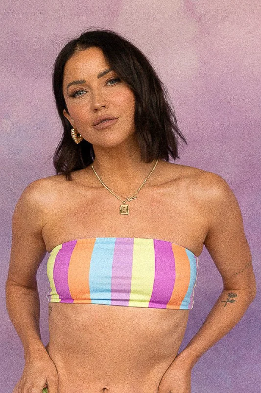 The Bandeau - Good Vibrations Rainbow Stripe