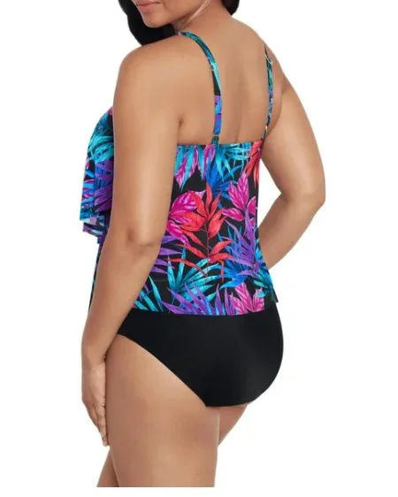 TRIMSHAPER  RAINFOREST PRINT TANKINI TOP