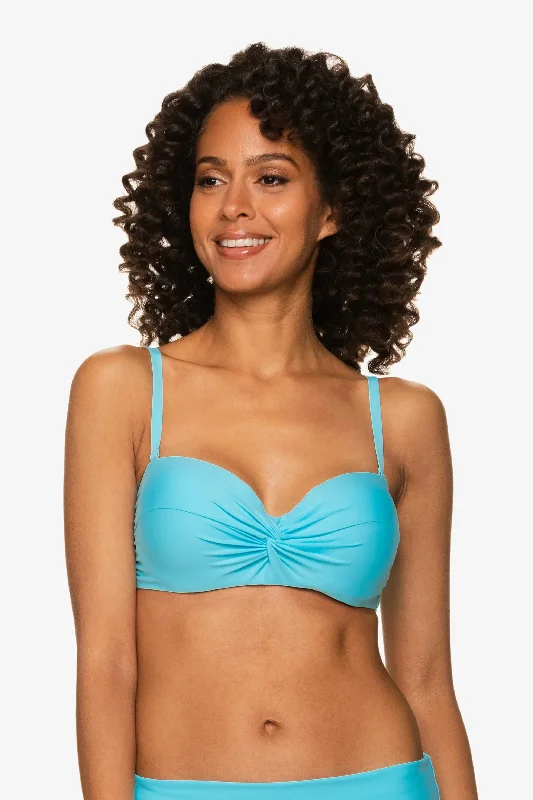 Twist Underwire Bandeau  |  Sky Blue