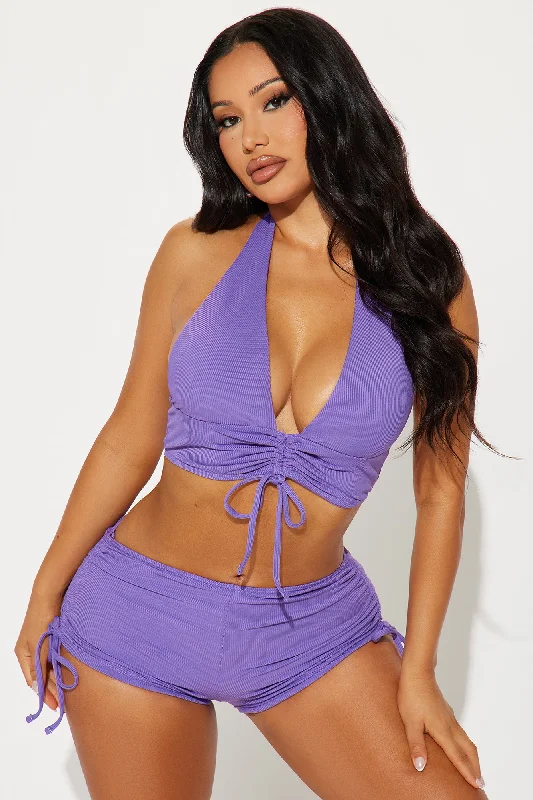 Andi 2 Piece Boyshort Bikini - Purple