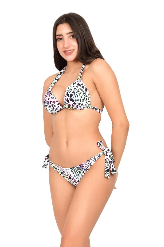 Bare Dezire Animal Printed Two Piece Bikini Swimsuit Set For Women