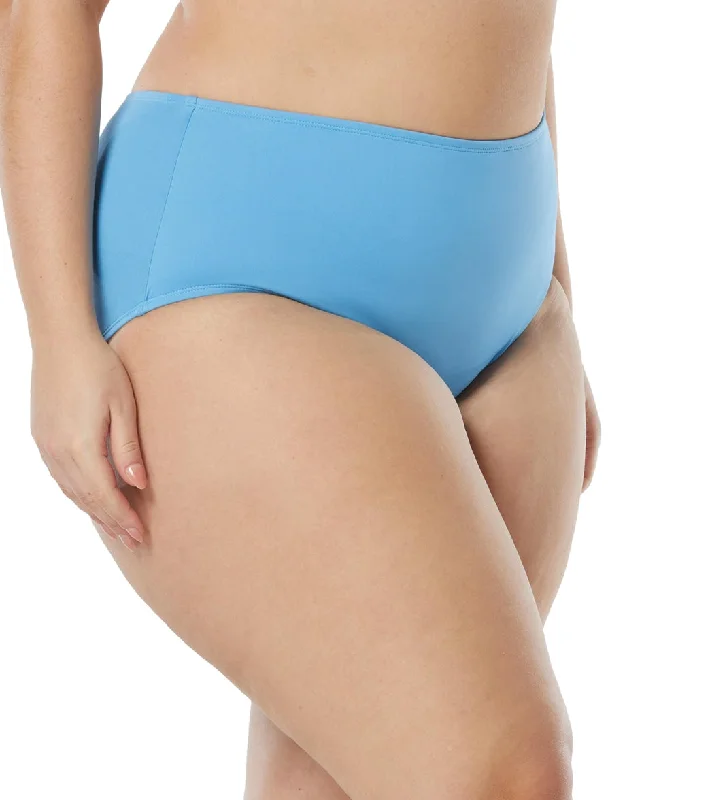 Beach House Plus Size Paloma Beach Chloe High Waisted Bikini Bottom Sea Blue