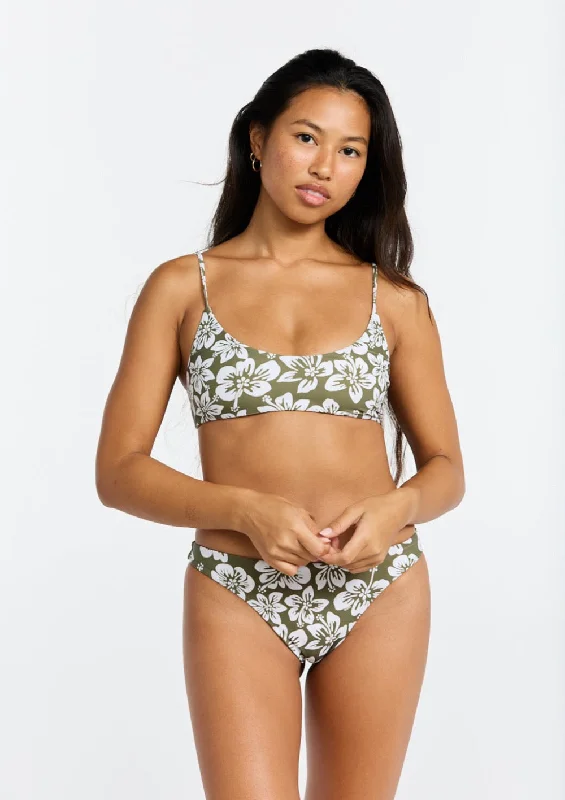 Benoa Swim Babe Top | Green Batik