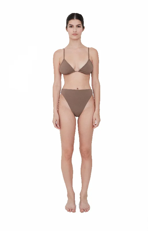 BR X BOHEME HIGH WAIST BOTTOM - TAN STRIPE