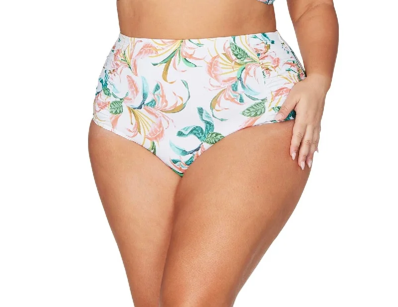 April Spritz White Botticelli High Waist Swim Pant