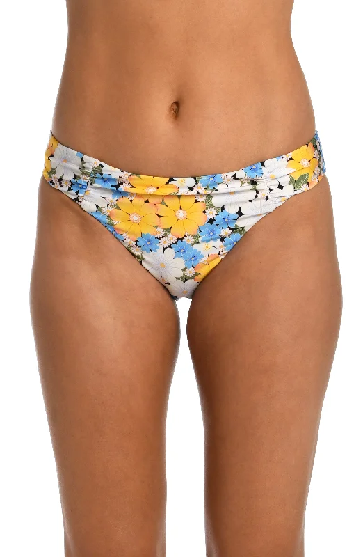 Sunshine 79 Daisy Daze Side Shirred Hipster Bottom - FINAL SALE