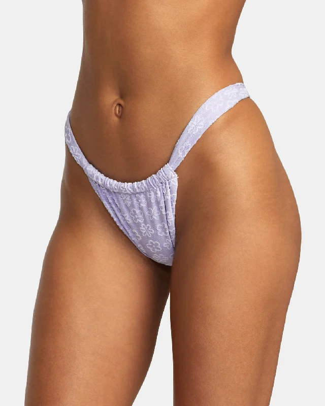 Delia Wide Slide Med Bikini Bottom - Iris