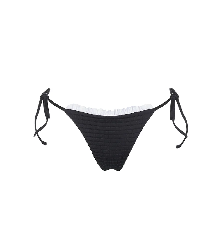 Gaia Black & White Waffle Bikini Bottom