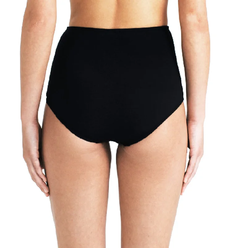 HIGH WAIST BOTTOM - BLACK MESH