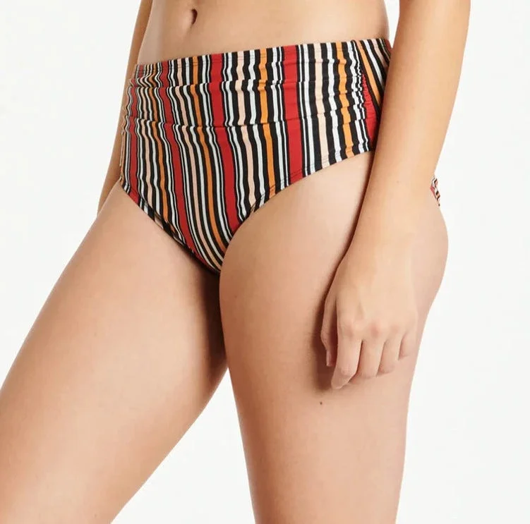 High Waist With Front Shirring Swim Bottom