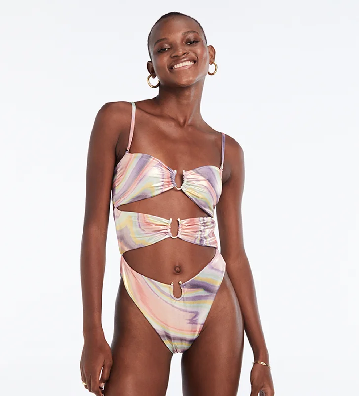 Josefina Tie Dye Metallic One Piece