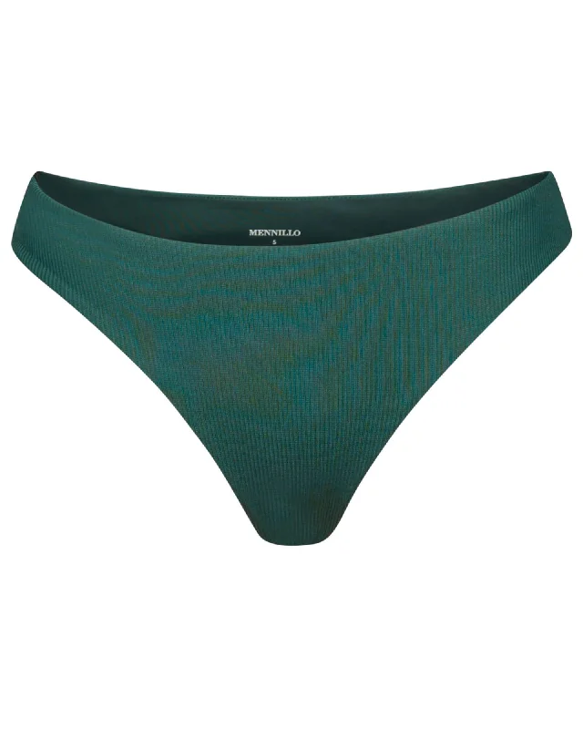 Kelly bottom tanga - Green rib