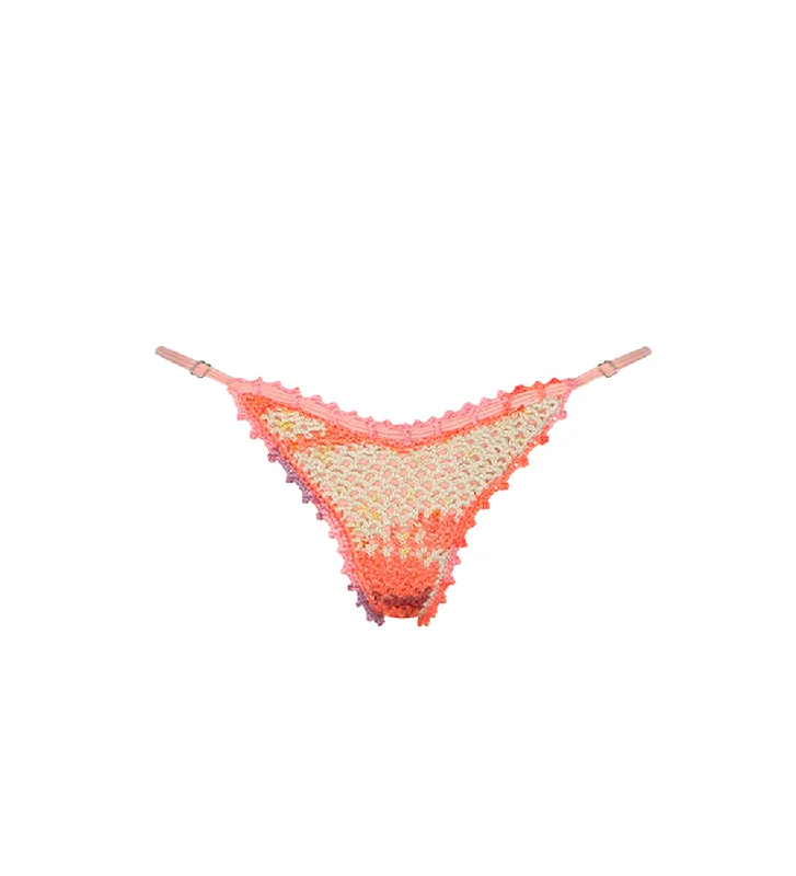 Kendall Pink Crochet Bikini Bottom