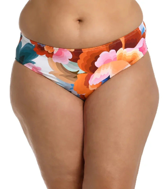 La Blanca Women's Plus Floral Rhythm Bikini Bottom Multi