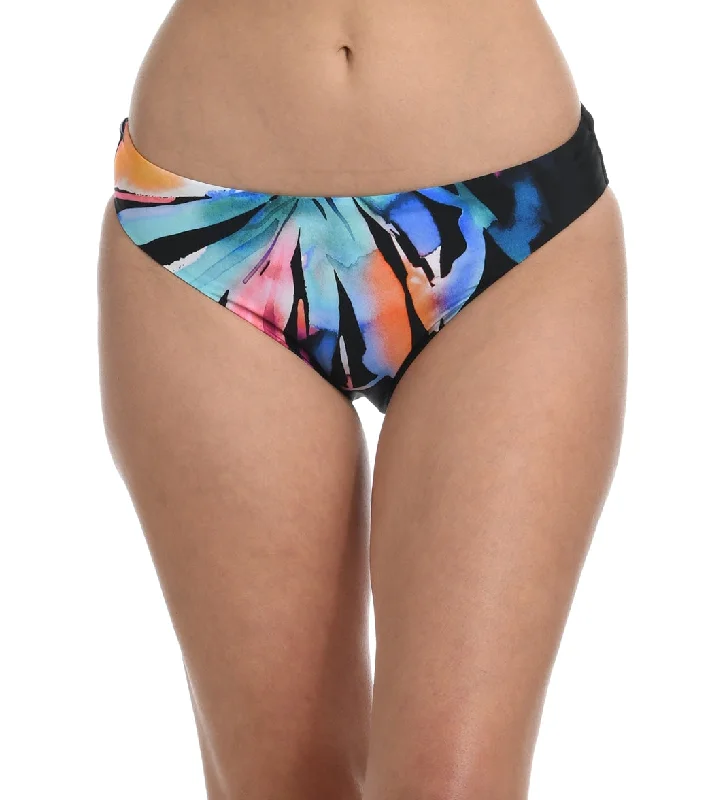 La Blanca Women's Prism Palm Bikini Bottom Black