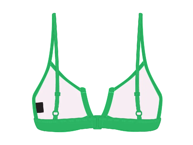 Leaf Green V-Cut Top