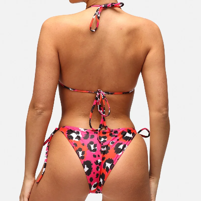 Leopard Lush Tie Side Tikini Bottoms