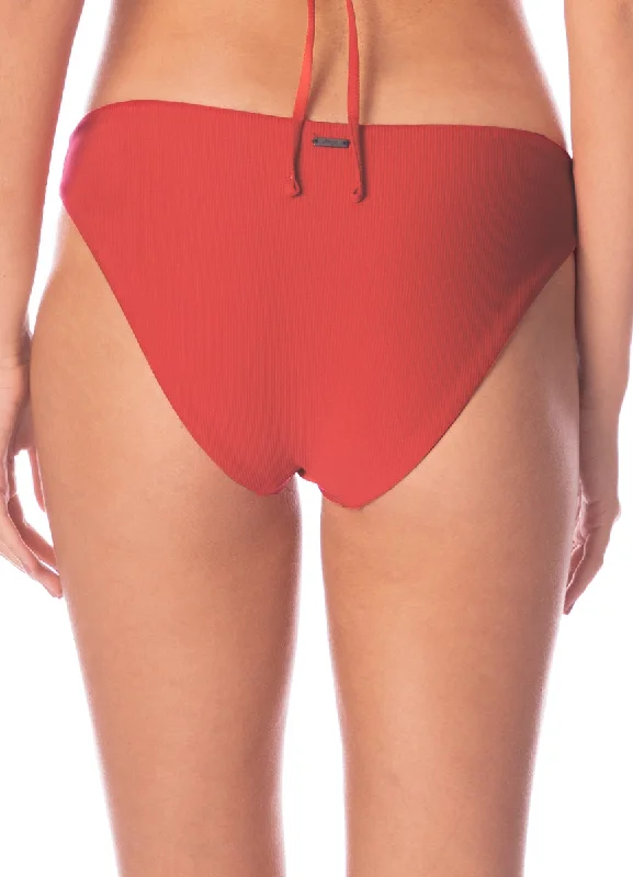 Maaji Red Camelia Sublimity Regular Rise Classic Bikini Bottom