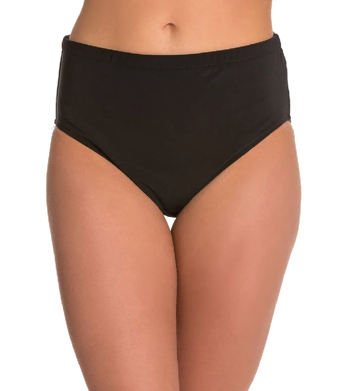 Magicsuit by Miraclesuit Jersey Classic Brief Bikini Bottom Black