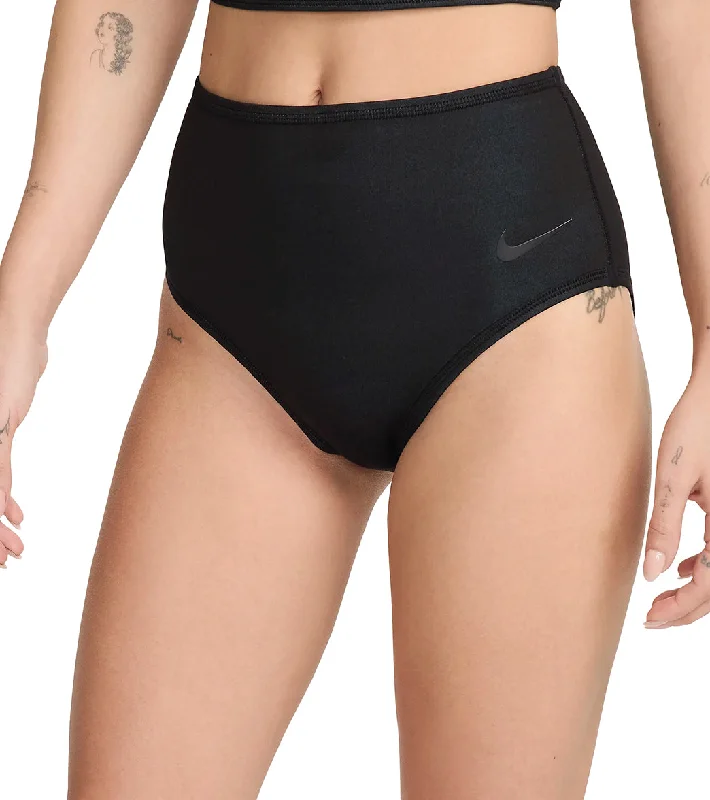 Nike Women's Reversible High Waist Bikini Bottom Black