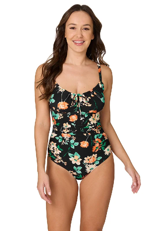 Petal Philosophy Monica Floral One Piece Swimsuit