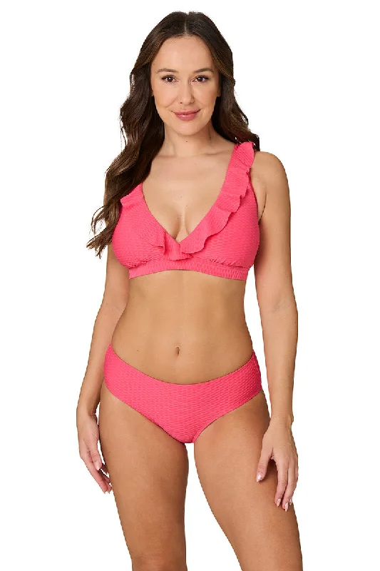 Pink Omega Texture Louise Swim Pant - Final Sale