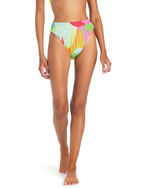 Palm Hottie High Rise Bikini Bottom Multi