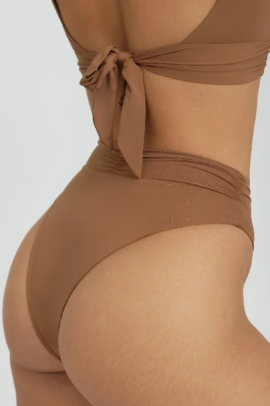 Pico High Waist Bottom - Brown Sugar