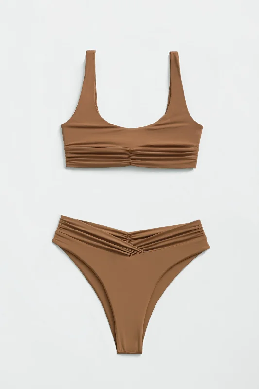 Pico High Waist Bottom - Brown Sugar