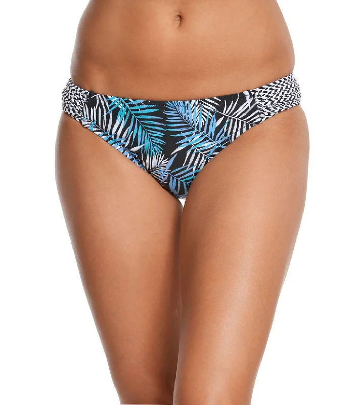 Profile Blush Desert Palm Bikini Bottom Black