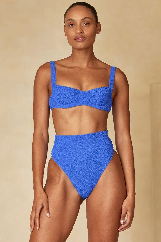 Riviera Bottom - Cobalt Crinkle