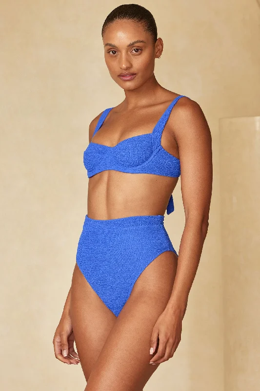 Riviera Bottom - Cobalt Crinkle