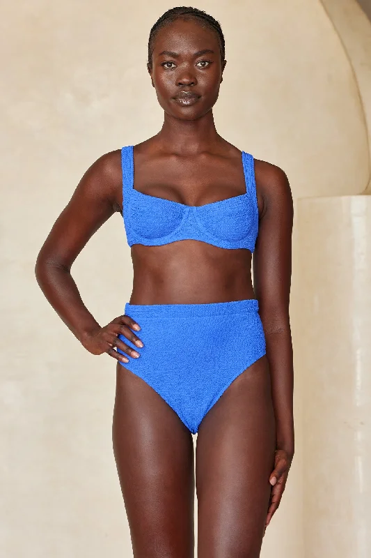 Riviera Bottom - Cobalt Crinkle