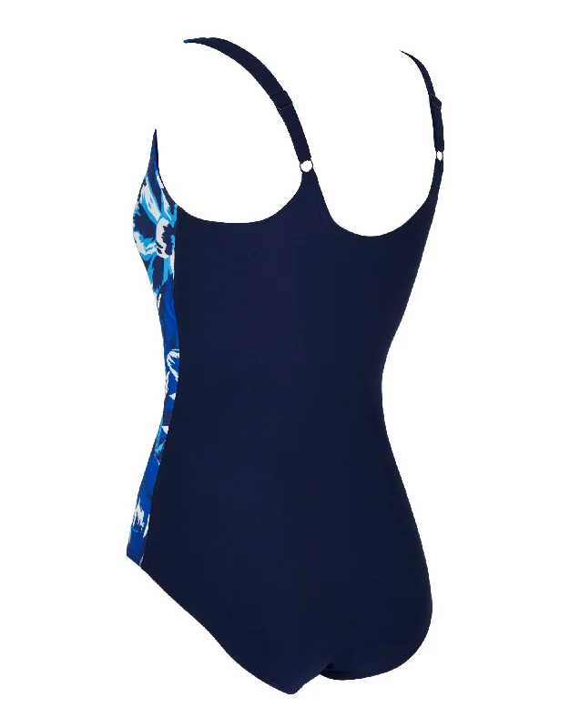 Sapphire Adjustable Scoopback Swimsuit - Navy/Blue