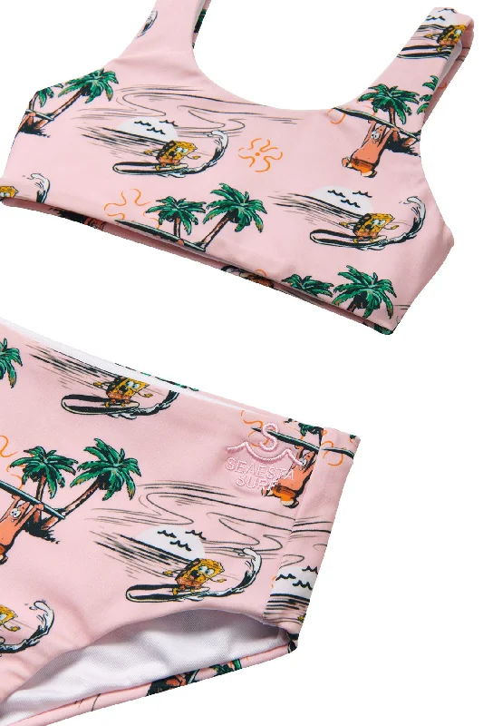 Seaesta Surf x SpongeBob® Tropical Swimsuit / Two Piece / Patrick Pink