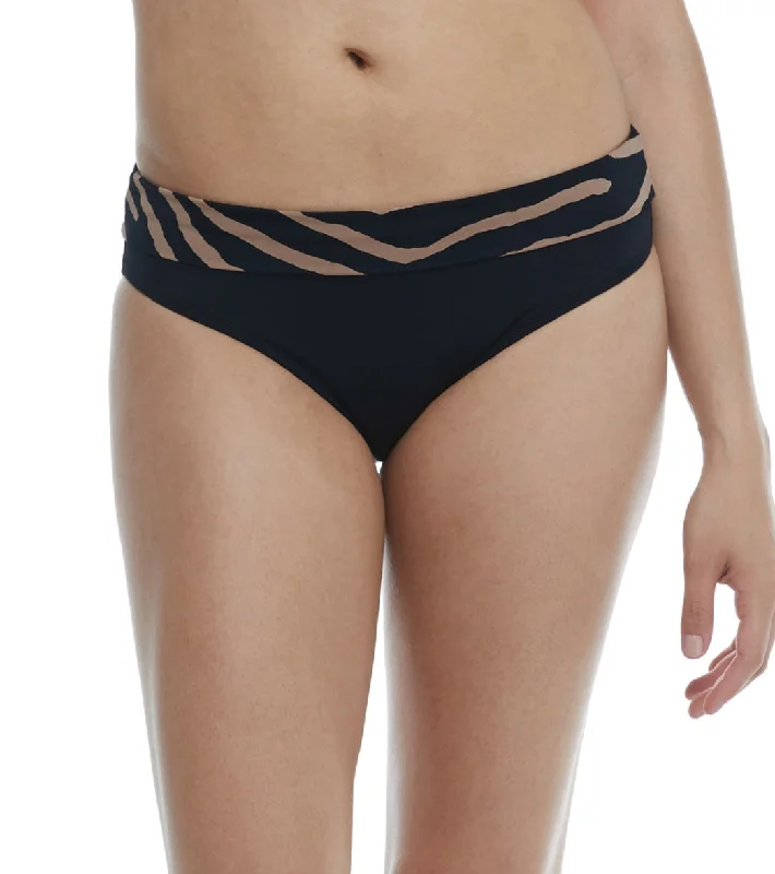 Skye Women's Watamu Mid Waist Bikini Bottom Black