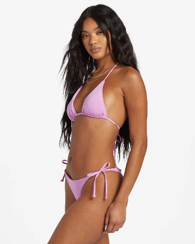 Sol Searcher Tie-Side Tanga Bikini Bottoms - Lush Lilac