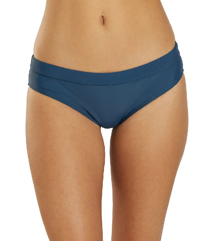 Sporti Active Hipster Workout Bikini Swim Bottom Stone Blue