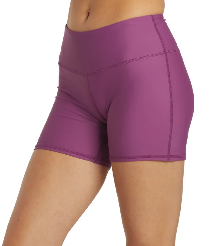 Sporti Active Solid 4.5"" inseam Swim Short Amethyst