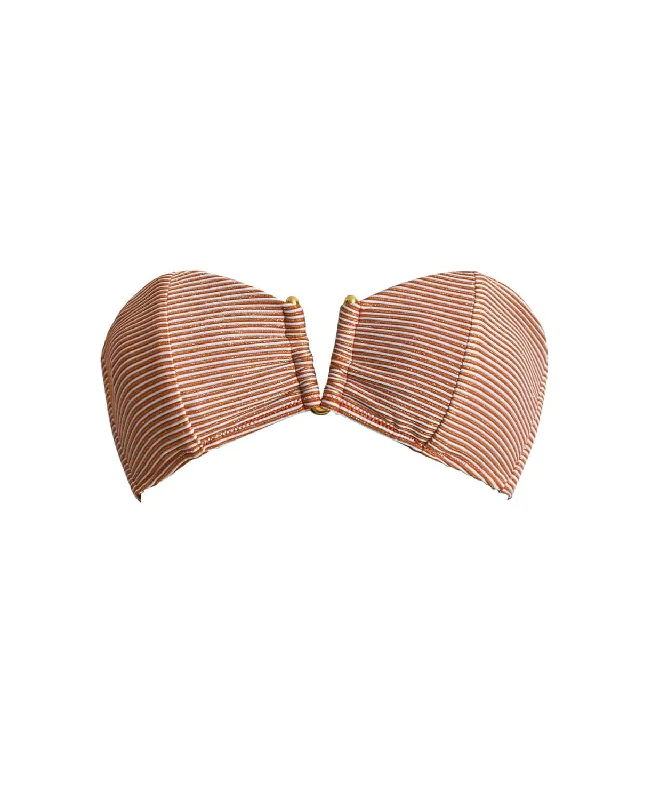 Aperol Stripe V Bandeau (FINAL SALE)