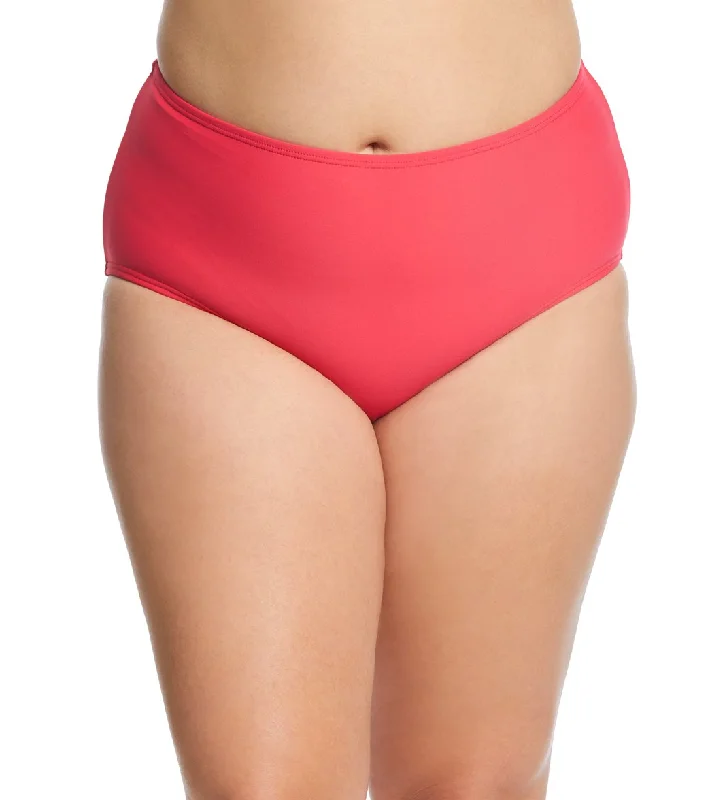 Sunsets Curve Plus Size The High Road Bikini Bottom Lover's Coral