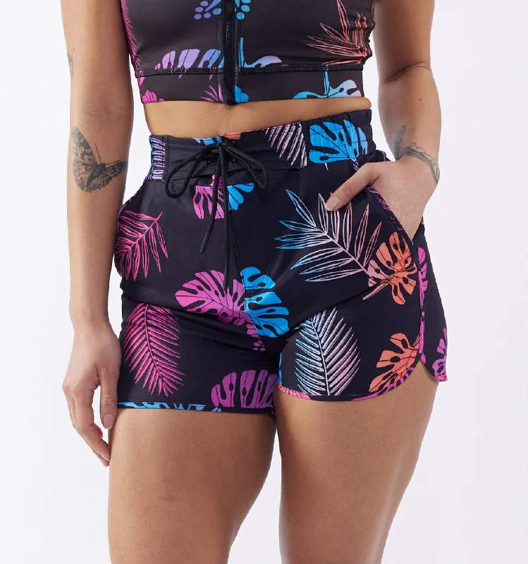 Swim 2.5"" High Waisted Board Short - Tropadelic