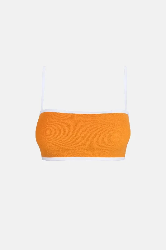 Terry Bandeau Top Orange