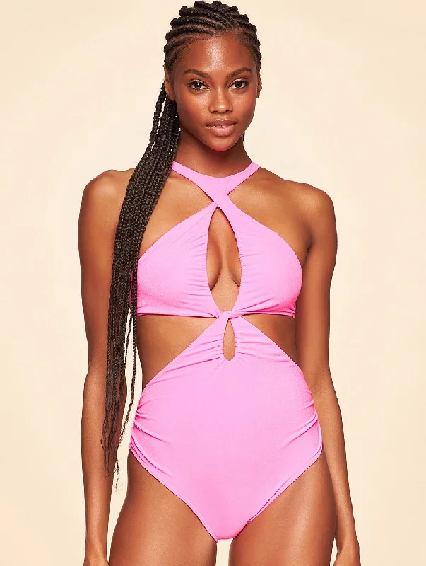 Terrycloth Solid-Color Monokini