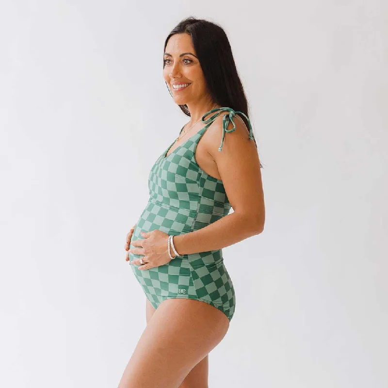 The Natalie One-Piece, Green Check