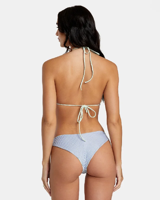 Tri Stripe Reversible Cheeky Bikini Bottoms - Multi